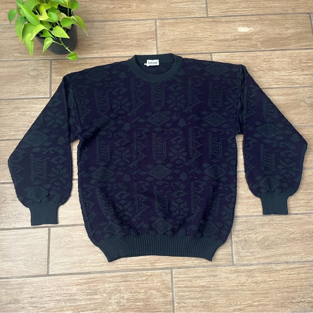 Vintage Oversize Knitted Sweater Size Large